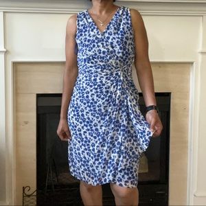 Lauren Ralph Lauren Leaf Print Faux Wrap Dress, 8